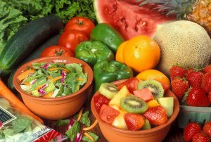 Freshly prepared fruits and vegetables